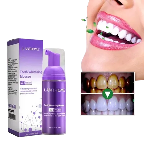 رغوة تبييض الأسنان